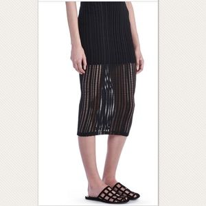 alexander wang T jacquard ladder skirt midi
